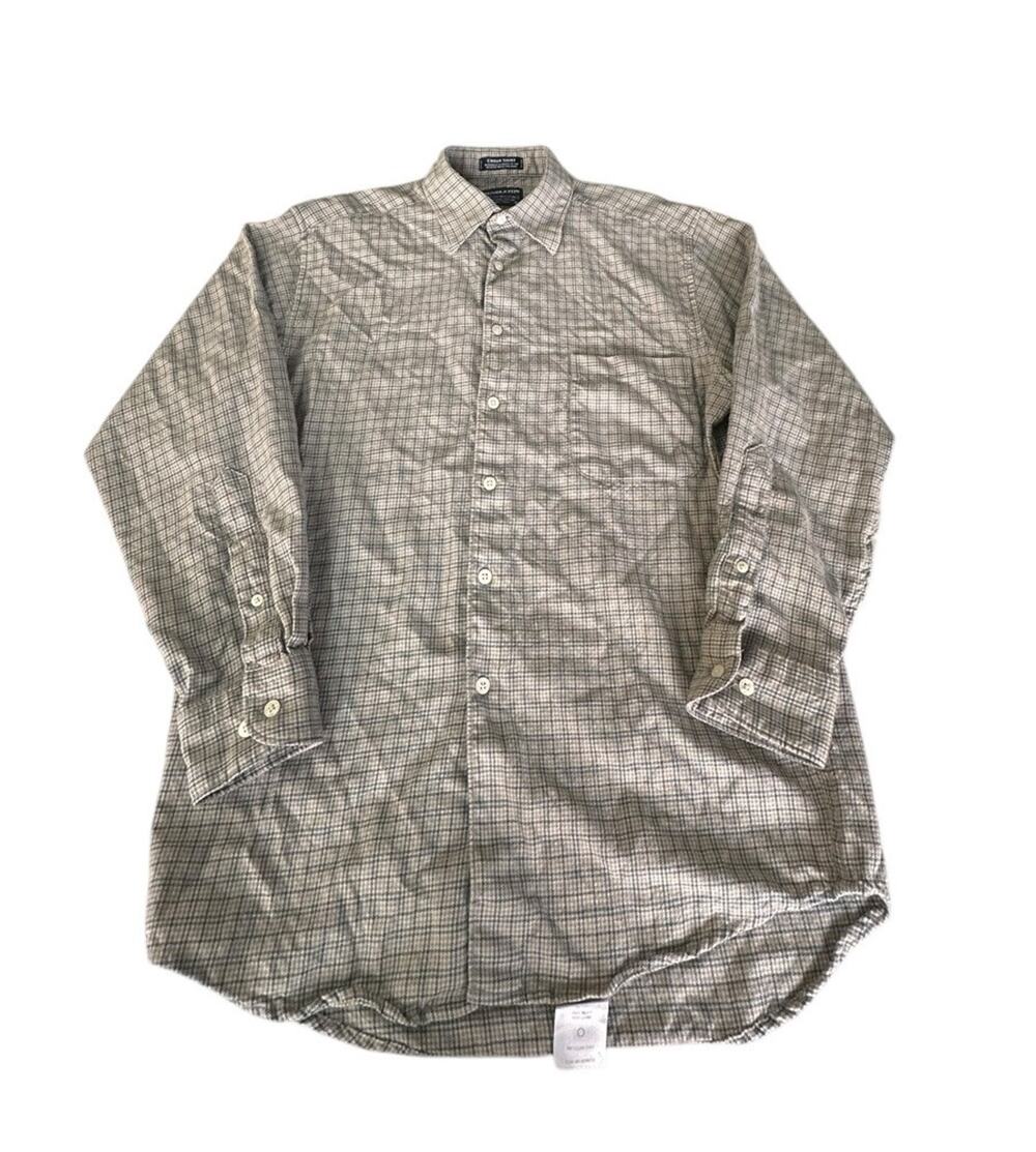 Pendleton Shirt Mens L Beige Houndstooth Wool Flannel Urban Shirt